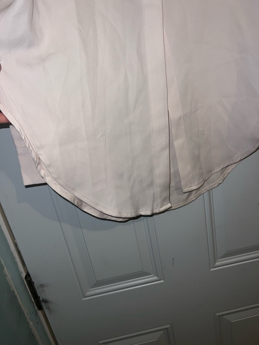 Oversized Cream Button-Down Shirt - Picture 5 of 11